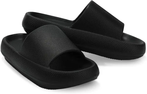 Miniatura 2 de incarpo Pantuflas de almohada para mujer, suaves, antideslizantes, extremadamente cómodas, suela gruesa ultra acolchada