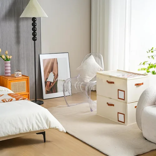 Miniatura 6 de INSTY Organizador de zapatos para armario con capacidad para 24 pares, contenedor plegable grande de almacenamiento de zapatos caja compartimento