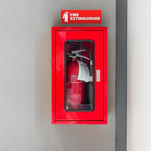 Miniatura 5 de Adhesivo para extintor de incendios para negocios, oficina, comercial, propietario (alquiler a corto plazo), letrero de extintor de incendios de Rojo