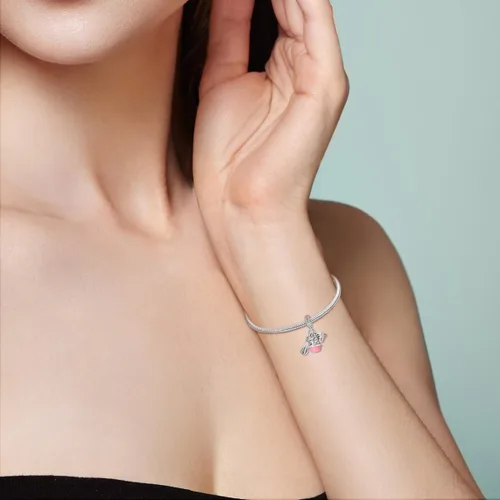 Miniatura 5 de Hapour Dijes de plata de ley 925 para pulseras, collar, joyería europea, colgante de cuentas para mujeres y madres
