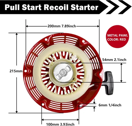 Miniatura 2 de Reemplazo de arranque de retroceso para Honda Gx340 Gx390 11hp 13hp 28400-ZE3-W01ZA Oregon 31-060 Rotary 26-10379