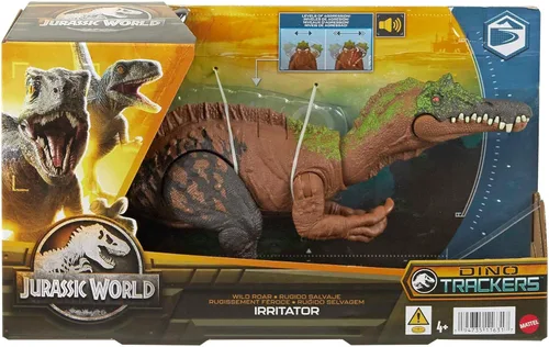 Miniatura 7 de Mattel Jurassic World Wild Roar - Figura de acción con sonido y movimiento de ataque, incluye juego digital, 11 pulgadas de largo