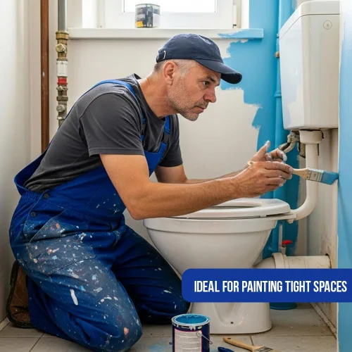 Miniatura 5 de Paquete de 10 pinceles de pintura de alta calidad para pared o decoración de casa, ideal para pintores profesionales y propietarios de viviendas