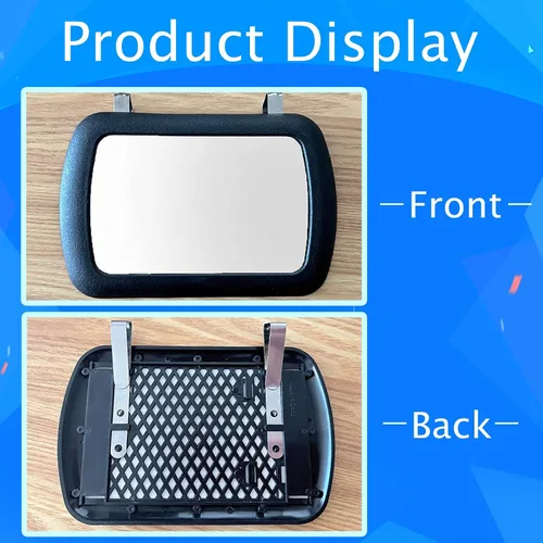 Miniatura 5 de Paquete de 2 Espejos de Visera con Clip, Espejo de Visera de Sol para Coche Espejo de Tocador HD Espejo Cosmético con Protección Solar con Clips