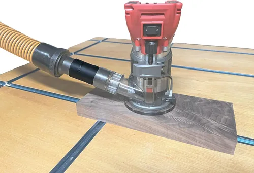 Adaptador de manguera para enrutadores DeWalt y Milwaukee - DCW600B, DWP611, 2723-20 - Fabricado en Estados Unidos (manguera de 1-1/4 pulgadas)