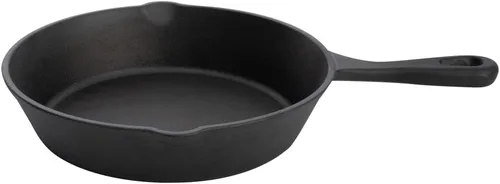 Miniatura 7 de Restaurantware Met Lux - Sartén de hierro fundido de 7.75 pulgadas, 1 sartén de hierro fundido pre-sazonado, con asa con boquillas para verter