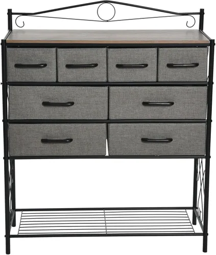 Miniatura 4 de Household Essentials - Cómoda de 8 cajones y mesa de entrada, colección Victoria Fresno