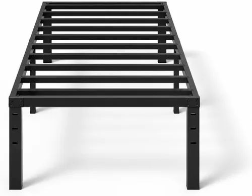 Miniatura 8 de Bonnlo Marco de Cama Individual con Plataforma Metálica de 12 Pulgadas, Reemplazo de Base de Colchón, Soporte de Listones de Acero Resistente, No