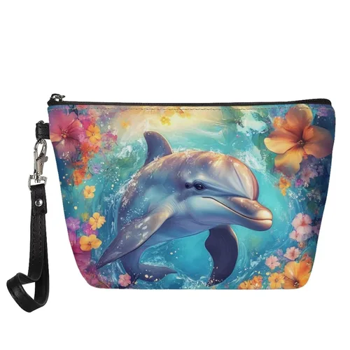 Miniatura 27 de GIFTPUZZ Bolsa de cosméticos para mujer, adorable y espaciosa, bolsa de almacenamiento portátil para artistas, artículos de tocador, joyería