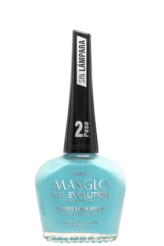 Miniatura 2 de MASGLO GEL EVOLUTION - Esmalte de uñas efecto gel, sin lámpara UV/Led, duración hasta 12 días, 3 unidades, base, color esmalte, brillo - Efecto Gel