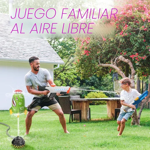 Miniatura 5 de Skirfy Pistola de agua eléctrica para adultos y niños, batería modular de succión de agua automática para exteriores, pistolas de agua más grandes