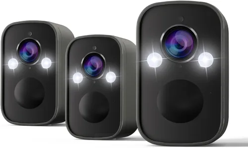Miniatura 10 de 4 unidades de cámara de seguridad para exteriores inalámbricas solares, cámara inalámbrica para exteriores 2.4/5G WiFi con paneles solares, visión