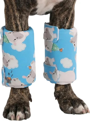 Miniatura 14 de LovinPet Rodilleras para perros, par de 2 soportes para razas medianas y grandes, almohadillas de espuma viscoelástica para cuidado