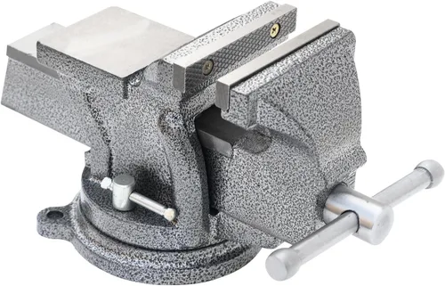 Miniatura 24 de KAKA INDUSTRIAL Prensas de banco de 3 pulgadas de ancho de mandíbula, apertura de mandíbula de 3.5 pulgadas, Base giratoria resistente