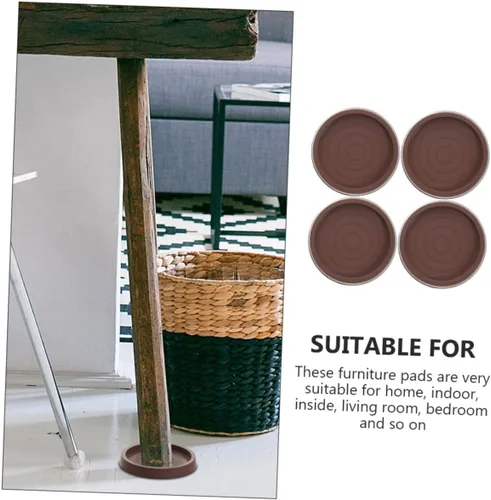 Miniatura 7 de STOBOK Almohadillas protectoras para patas de muebles, protectores de pies de silla, cubiertas de patas de piso de madera dura, tapas de pies