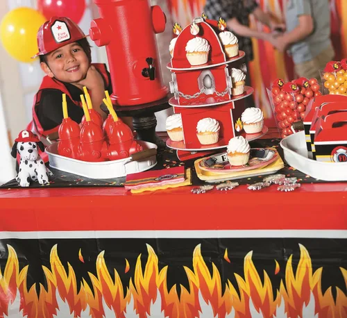 Miniatura 5 de Fun Express - Soporte para cupcakes en forma de boca de incendio, 15 1/2 x 11 pulgadas