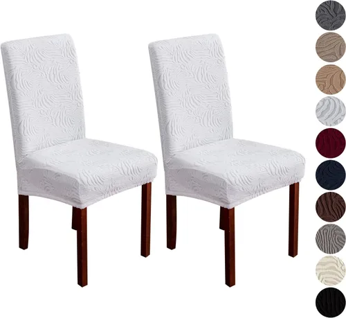 Miniatura 30 de Fundas para silla de comedor, Fundas para sillas de comedor elásticas Parsons, Protector para sillas de comedor y cocina, Extraíbles, Lavables