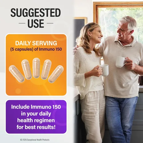 Miniatura 4 de Immuno 150, suplemento para el sistema inmune, repleto de 70 minerales vegetales, 13 vitaminas esenciales y 68 nutrientes adicionales - 150 cápsulas
