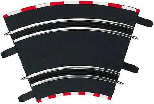 Carrera 61612 High Banked Curve 1/45 Juego de accesorios de expansión de 4 piezas compatibles con pistas de coche eléctrico a escala 1:43 y ranura