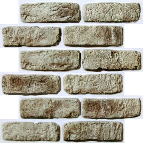 Miniatura 20 de COMSTICKC Paneles de pared de ladrillo sintético 3D para despegar y pegar, 10 piezas de 12 x 12 pulgadas, ladrillos pequeños blancos, papel tapiz