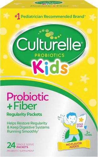 Miniatura 2 de Culturelle Paquetes de probióticos + fibra para niños (mayores de 3 años), 24 unidades, salud digestiva y paquetes de probióticos puramente