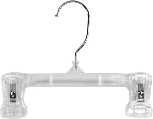 Miniatura 10 de NAHANCO 6010B - Percha de plástico para falda/holgura, 10 pulgadas, color negro (paquete de 200)