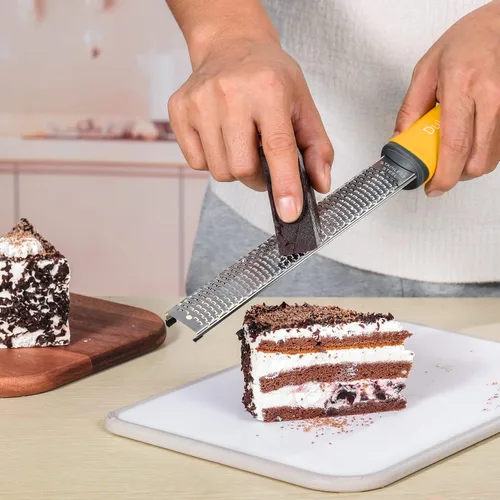 Miniatura 6 de Dulcicasa Rallador y rallador clásico – Zester de limón profesional de cocina para lima, queso, ajo, jengibre, chocolate, verduras, frutas