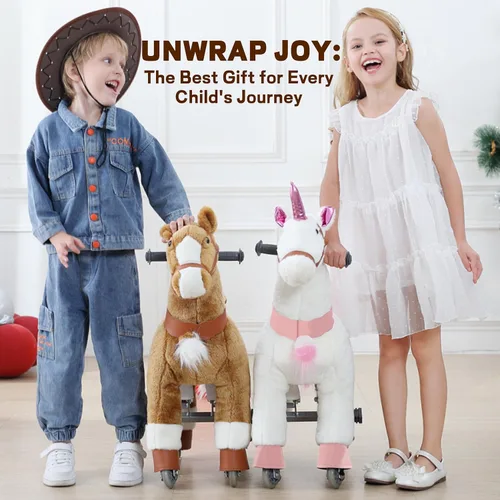 Miniatura 6 de Juguetes de Caballos para Montar, Juguetes de Caballos para Montar para Niños, Juguetes para Montar para Niños de 4-9 Años, Juguetes de Animales