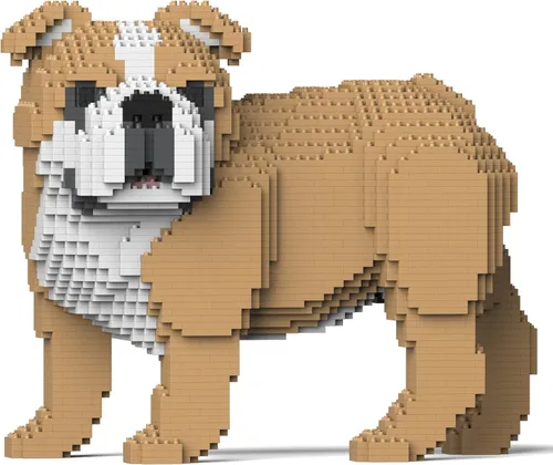 Miniatura 9 de JEKCA Bulldog inglés 4 en 1 paquete 01S-M04 Bloques de construcción de plástico para perros Edad 14 +