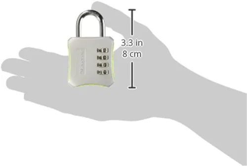Miniatura 7 de Master Lock Cerradura de combinación reiniciable para interiores, cerradura combinada de 4 dígitos para armarios de gimnasio y escuela
