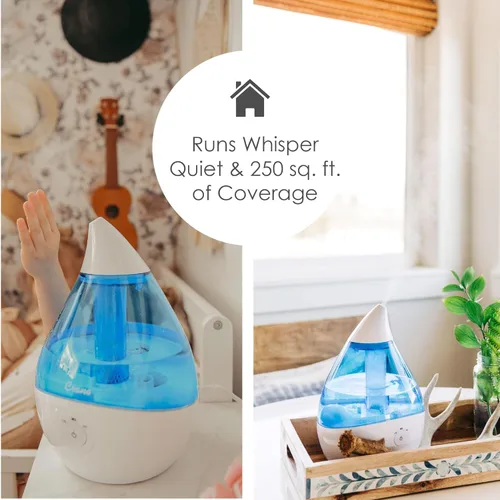 Miniatura 5 de Crane Humidificador ultrasónico de neblina fría , Azul, TV209643, 19watts, 230 volts Azul & blanco