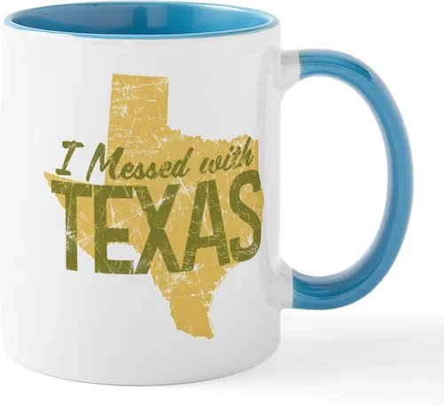 Miniatura 27 de CafePress – Taza Amarillo Texas – El único Taza de café, taza de café, S, Blanco