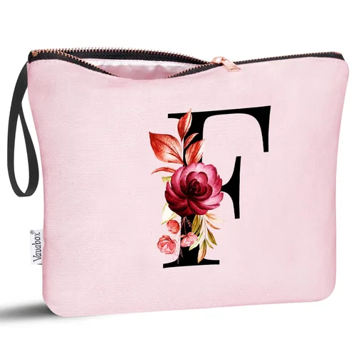 Miniatura 102 de Vavabox A-Z Bolsa de Maquillaje Personalizada, Regalos de Cumpleaños para Mujeres y Mamá, Regalos para la Mejor Amiga, Bolsa de Cosméticos
