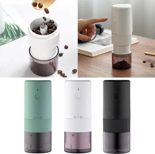 Miniatura 2 de Molinillo de café eléctrico Molino automático de frijoles Molinillo portátil Molienda de cerámica ajustable Uso fácil