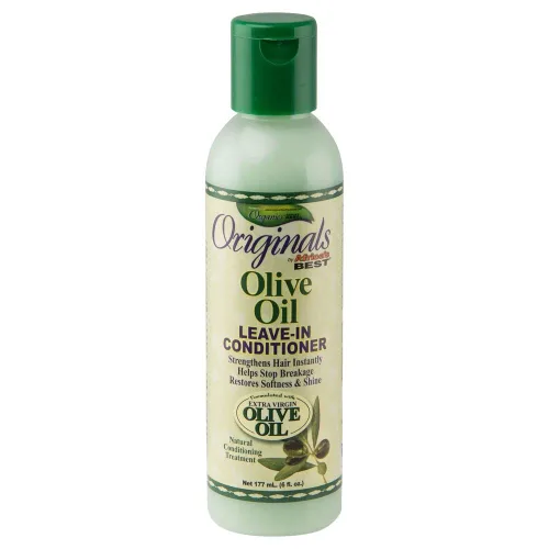 Originals by Africa's Best Acondicionador sin enjuague de aceite de oliva, detiene la rotura y fortalece el cabello al instante, restaura el brillo,