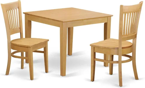 Miniatura 13 de East West Furniture OXVA3-LWH-C - Juego de muebles de comedor de 3 piezas contiene una mesa de cocina cuadrada y 2 sillas de comedor tapizadas