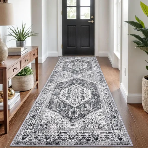 Miniatura 12 de KOZYFLY Alfombra Pequeña de Área 2x3 Pies Alfombras para Entrada Lavable Boho Alfombra de Entrada Antideslizante Tapete de Puerta Interior Entrada