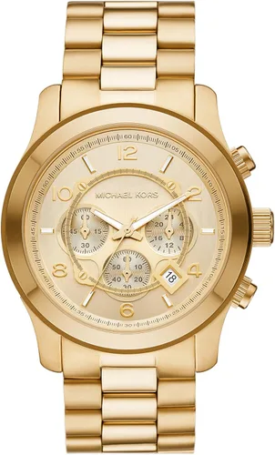 Miniatura 30 de Michael Kors Runway - Reloj cronógrafo de acero inoxidable para hombre con correa de acero o silicona