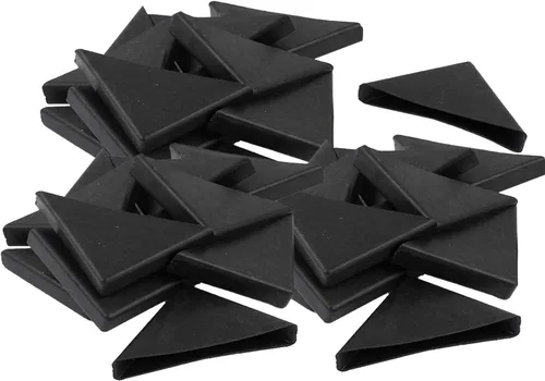 YouU Protectores de esquina de plástico, 20 unidades, con forma de triple esquina, cojín protector de esquina de vidrio de 0.394 in x 2.953 in para