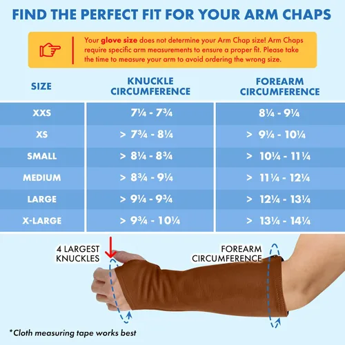 Miniatura 5 de Arm Chaps Mangas Protectoras de Cuero Protector de Brazo - Previene Cortes, Arañazos y Moretones - Ideal para Jardinería y Construcción., Marrón, XL