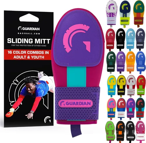 Miniatura 11 de Guante deslizante Guardian Baseball - Tallas para jóvenes y adultos - Guante deslizante para béisbol - Correa de compresión elástica