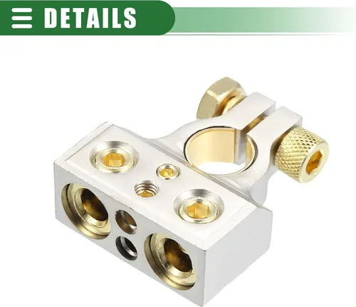 Miniatura 7 de Motoforti Cables de batería universales de calibre 4 AWG con terminal de batería, 3 pies de longitud de 3/8 pulgadas en lengüetas, desconexión