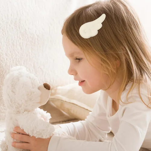 Miniatura 6 de Beaupretty Pinzas para el pelo de alas de ángel, pinzas para el pelo de dibujos animados, lindos pasadores adorables para el cabello, pinzas