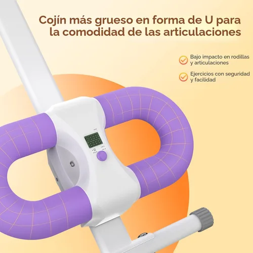 Miniatura 7 de OWLSKY Máquina de abdominales, máquina de entrenamiento abdominal ajustable para entrenamiento de abdominales en casa, gimnasio, plegable