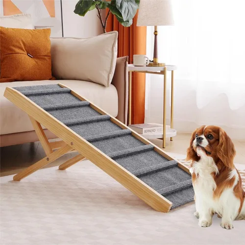 Miniatura 2 de Rampa grande para perros y mascotas, escaleras para cama, sofá, automóvil, camión, SUV, rampa para perros pequeños y grandes, mascotas para subir a