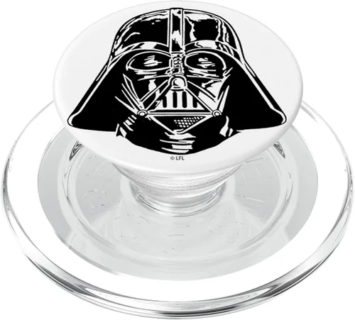 Miniatura 8 de Star Wars Darth Vader Casco negro y blanco – PopSockets Grip y soporte para teléfonos y tabletas, Negro
