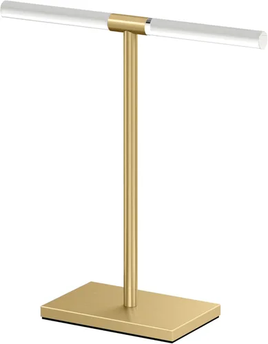 Miniatura 8 de Gatco 1444MX, Soporte para toallas de pie de base rectangular moderna, negro mate / 10.50" de ancho x 11.13" de alto estilo en T para toallas