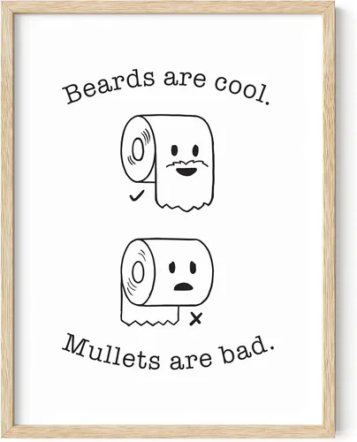 Miniatura 205 de HAUS AND HUES Funny Butts Collage - Póster artístico para decoración de baño, 12 x 16 pulgadas, sin marco