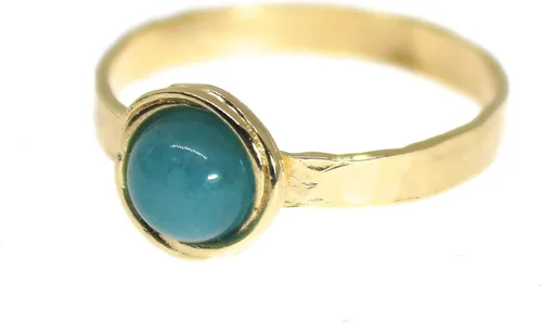 Miniatura 11 de Anillo de oro de piedras preciosas, anillo de piedra chapada en oro de 14 quilates, anillo de piedra apilable, anillo de oro de piedra pequeña