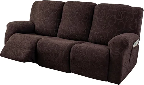 Miniatura 33 de Fundas para Sofá Reclinable Seccional Funda de Sofá para Sofá Reclinable de 3 Asientos, 5 Piezas Funda Elástica para Sofá de 3 Cojines Reclinable